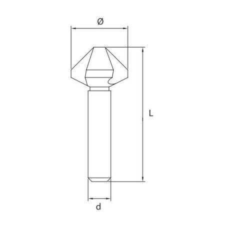 FRESA A SVASARE HSS 90° Z3 MM. 8,3 011850830