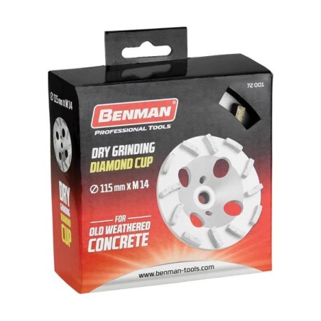 BENMAN DISCO CALCESTRUZZO DURO MM.115 M.14 72001