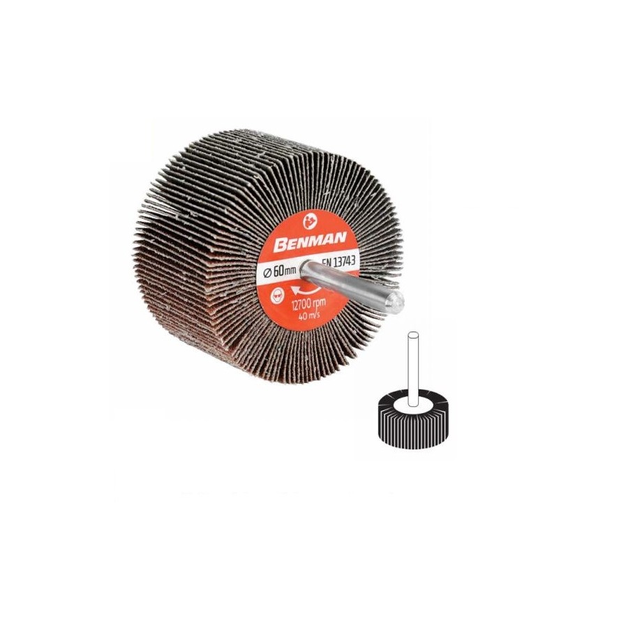BENMAN RUOTA LAMELLARE C/G TESS. 40*20*6 P80 72045