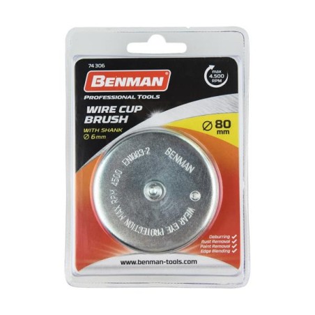 BENMAN SPAZZOLA A TAZZA C/G MM.80 74306