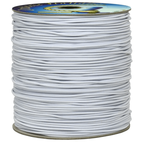 CORDONCINO ELASTICO BIANCO MM.3 MT.15