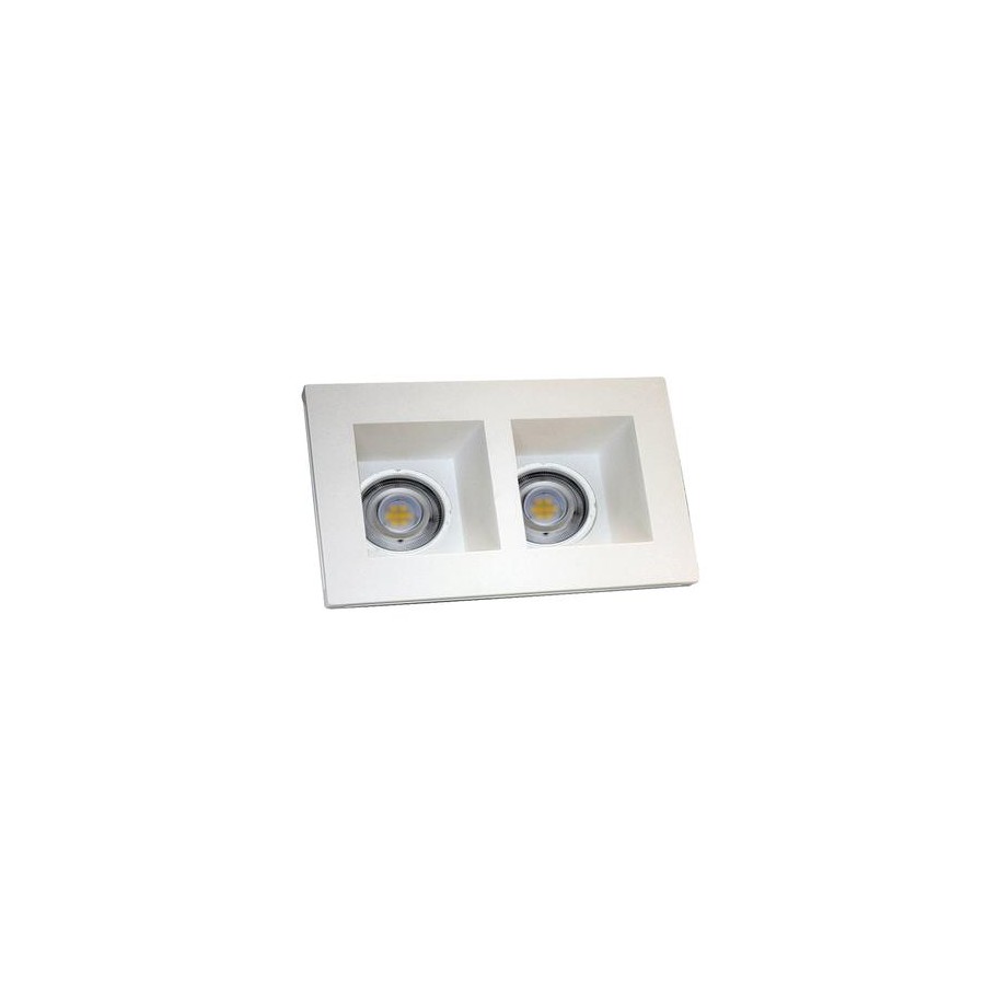FARETTO IN GESSO GU10 DOPPIO 215*118*58 400966