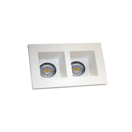 FARETTO IN GESSO GU10 DOPPIO 215*118*58 400966
