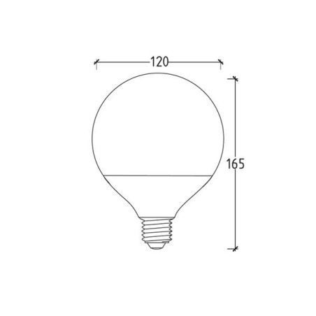 LAMPADA LED GLOBO 23W E27 6500K 500788D