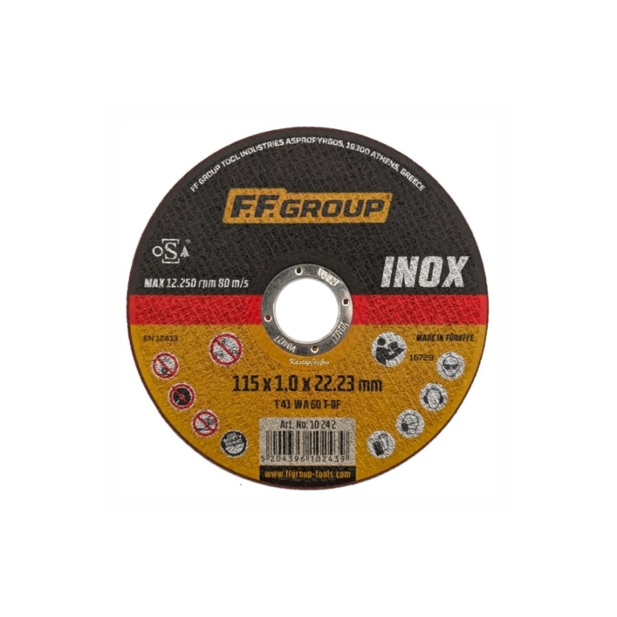 FFGR DISCHI ABR.INOX PIANO 115*1,0*22 10242