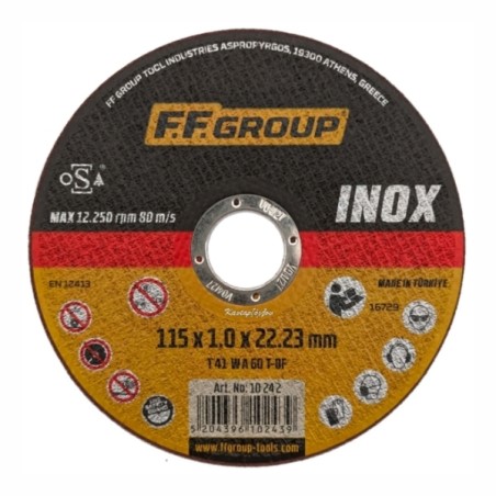 FFGR DISCHI ABR.INOX PIANO 115*1,0*22 10242