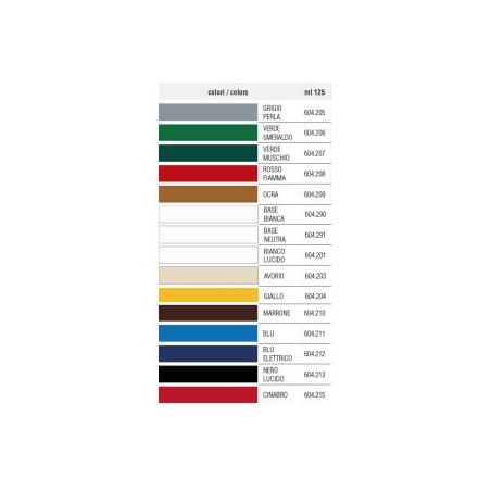 TIXE SMALTO ACQUA ROSSO FIAMMA ML.125 604.208