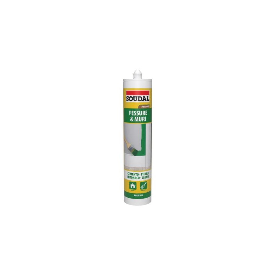 SOUDAL SILICONE ACR. MARRONE VERN. ML.300 115792
