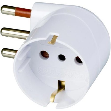 ADATTATORE SPINA/PRESA SCH 16A 90° RS78029