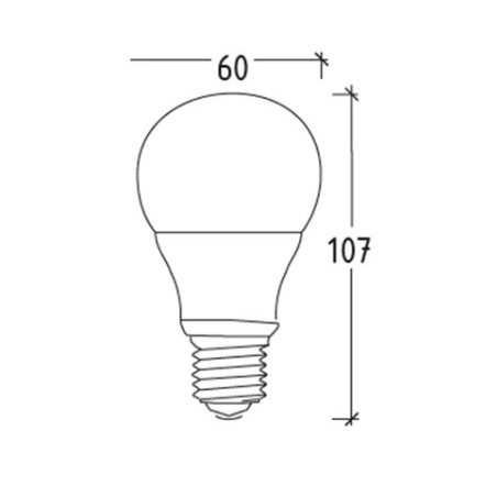 LAMPADA LED GOCCIA  9W E27 4200K 500768C