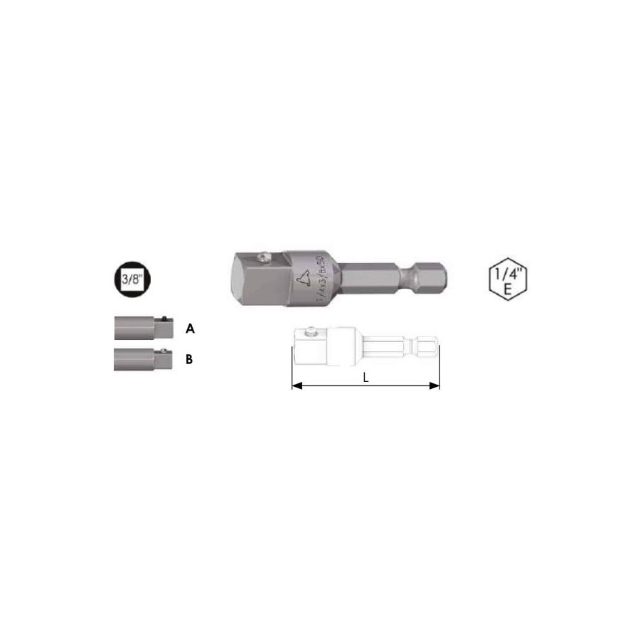 ADATTATORE MASCHIO 3/8 C/SF 1/4*50 62111010