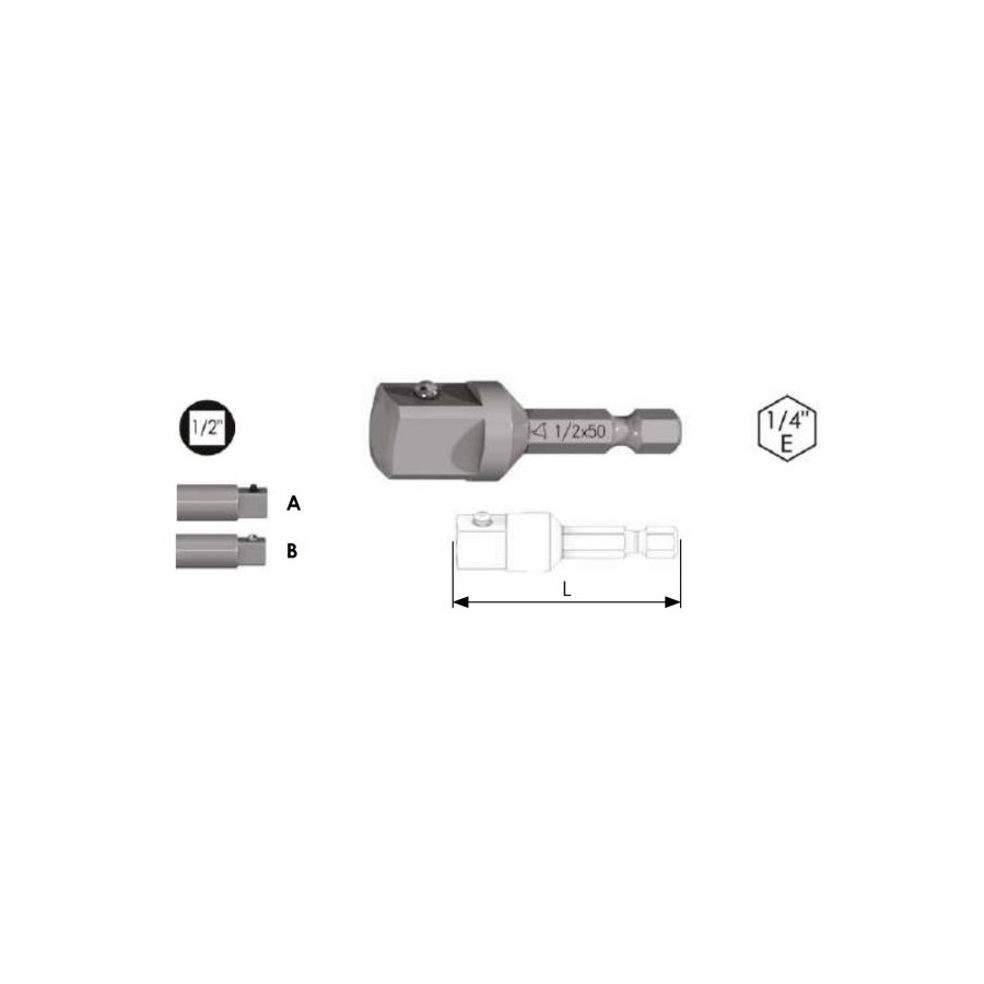 ADATTATORE MASCHIO 1/2 C/SF 1/4*50 62121006