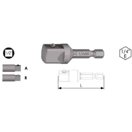 ADATTATORE MASCHIO 1/2 C/SF 1/4*50 62121006