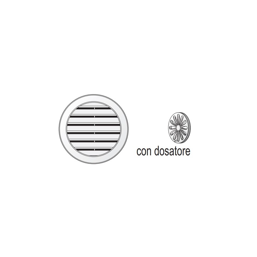 GRIGLIA AEREAZIONE PVC  97 AP/CH T10DB