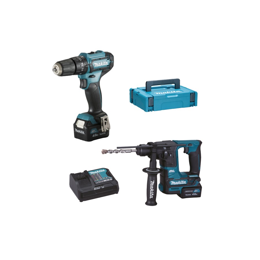 KIT MAKITA CLX235SMJ MARTELLO+AVVITATORE 12V HR166+HP333