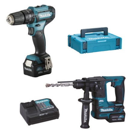 KIT MAKITA CLX235SMJ MARTELLO+AVVITATORE 12V HR166+HP333