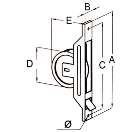 AVVOLGITORE MT. 6 MM.165 SEMINCASSO REF.485 S/PLACCA
