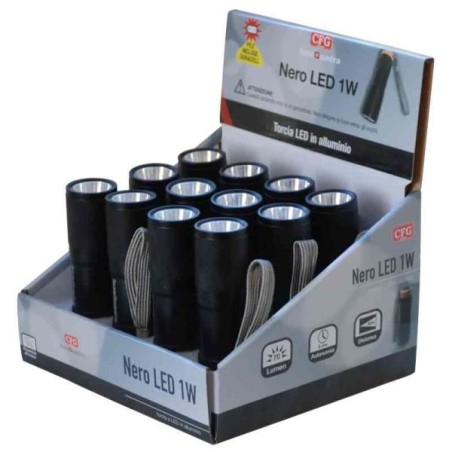 TORCIA NERO LED 1W EL036