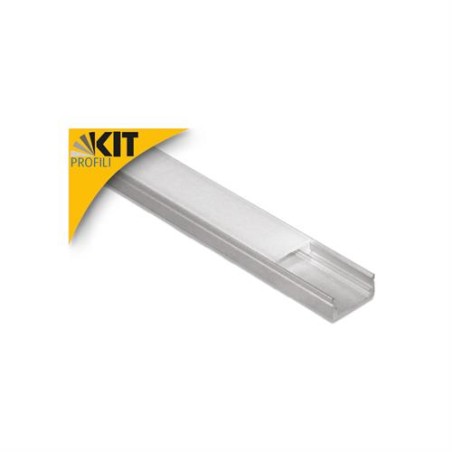 KIT PROFILO LED ALLUMINIO+COVER MM.8 MT.2 400929