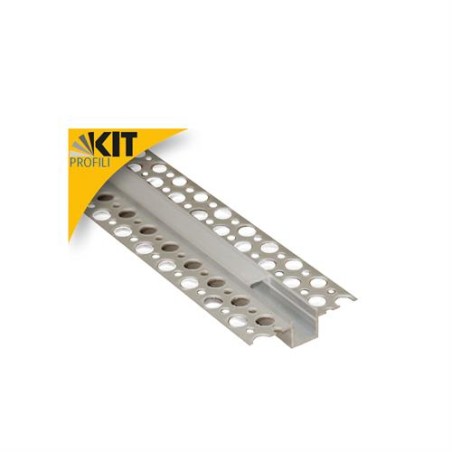 KIT PROFILO LED XL ALL+COVER C/AL+TAPPI C/GESSO MT.2 401000