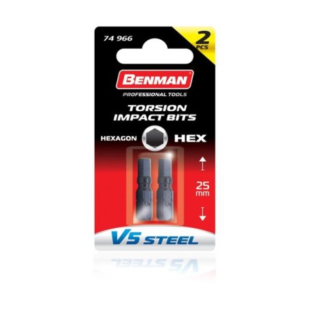 BENMAN INSERTI ESAGONALI 4*50 2PZ 74972