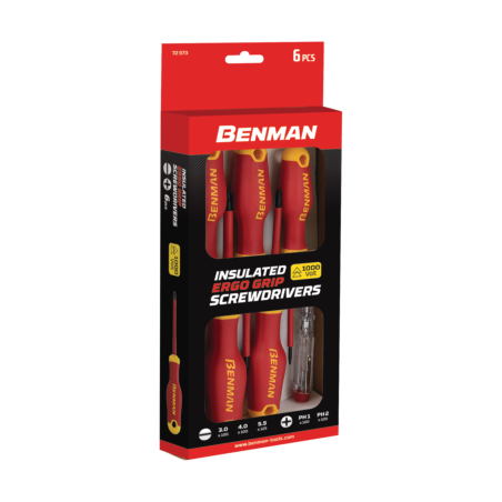 BENMAN SET 6 GIRAVITI ISOLATI 1000V TAGLIO/PH 72573