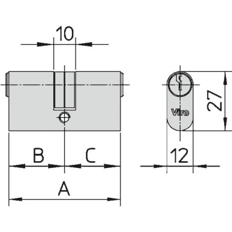 CILINDRO P/PROFILATI MM.51 VIRO20,5-20,5 745