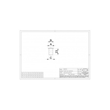 POZZETTO MM.10 OTT.LUCIDO IBFM474