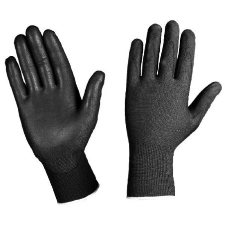 GUANTI POLIURETANO NERO 500P ECO  8 (M)